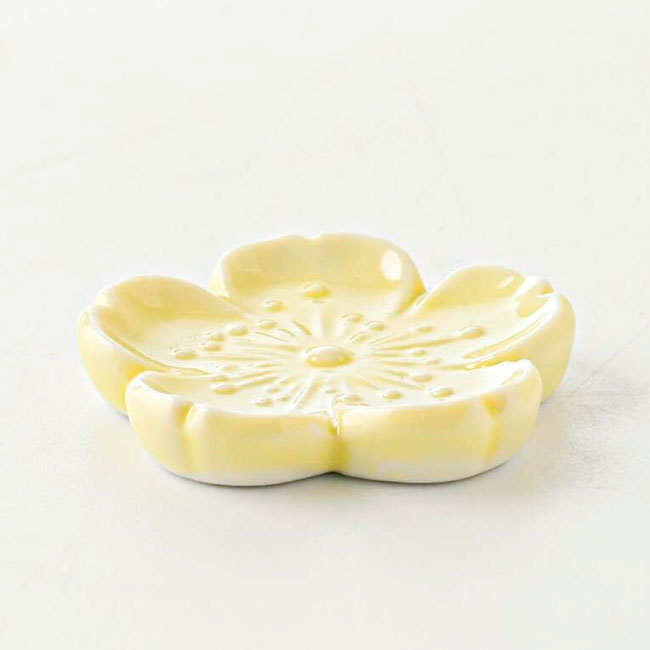 Matcha Scoop Rest Sakura Yellow | Mino Ware Made in Japan