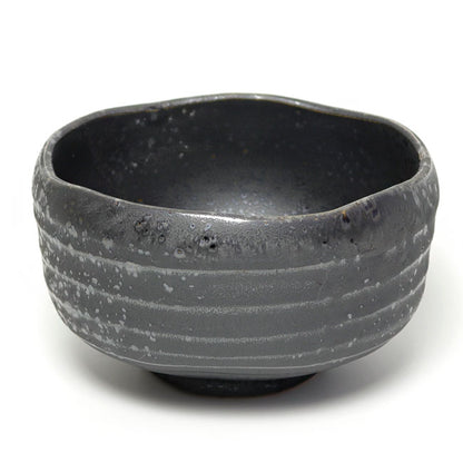 Matcha Bowl Gold Crystal Floral Shape | Mino Ware Chawan Made in Japan