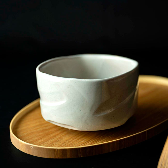 Matcha Bowl White Kohiki | Mino Ware Made in Japan