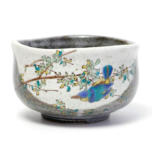 Matcha Bowl Kingfisher | Kutani Ware Chawan Made in Japan