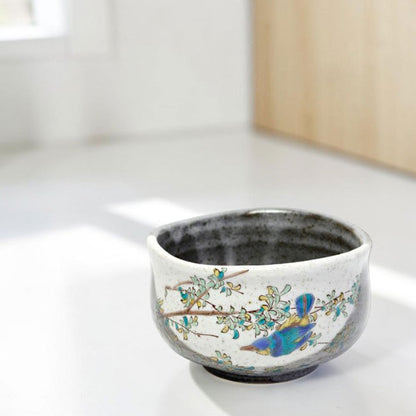 Matcha Bowl Kingfisher | Kutani Ware Chawan Made in Japan