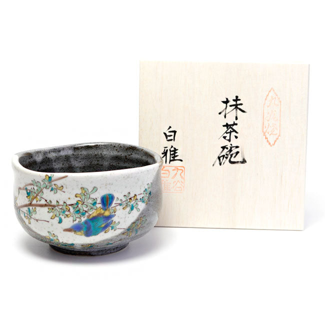 Matcha Bowl Kingfisher | Kutani Ware Chawan Made in Japan