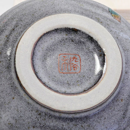 Matcha Bowl Pair of Kingfishers | Japanese Kutani Ware Chawan