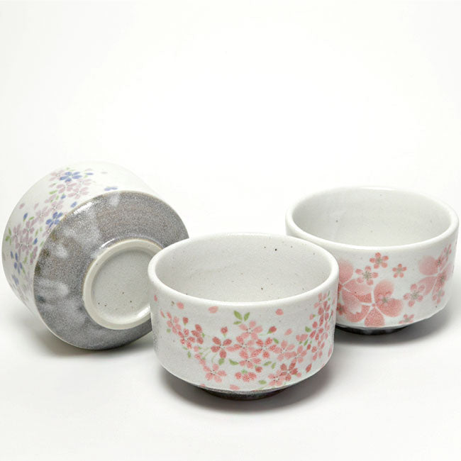 Matcha Bowl Layered Sakura Pink | Mino Ware Chawan Made in Japan