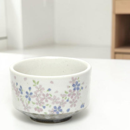 Matcha Bowl Sakura Blue | Mino Ware Chawan Made in Japan