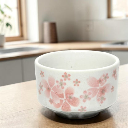 Matcha Bowl Layered Sakura Pink | Mino Ware Chawan Made in Japan