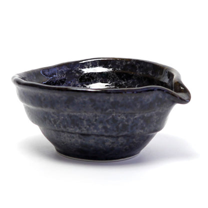 Matcha Bowl Black Katakuchi | Mino Ware Made in Japan