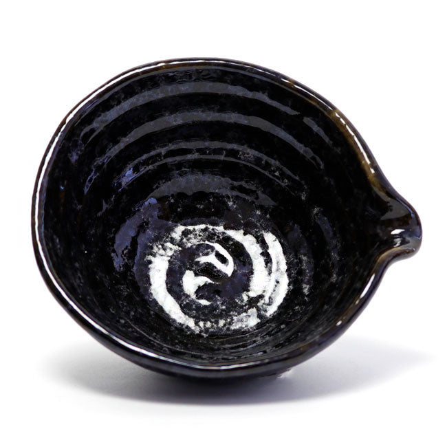 Matcha Bowl Black Katakuchi | Mino Ware Made in Japan