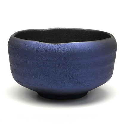 Purple Mist & Silver-Lined Matcha Bowl — Mino Ware Chawan, Made in Japan