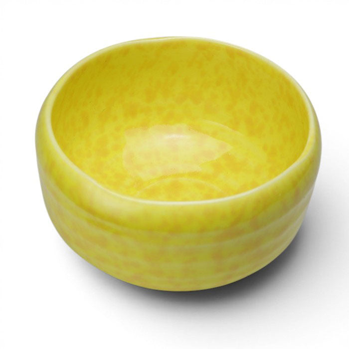 Golden Amber Matcha Bowl — Authentic Mino Ware Chawan, Made in Japan