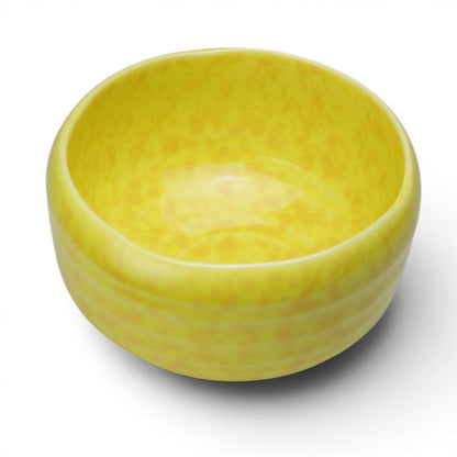 Golden Amber Matcha Bowl — Authentic Mino Ware Chawan, Made in Japan