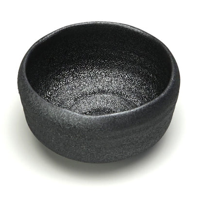 Silver Crystal Matcha Bowl — Authentic Mino Ware Chawan, Made in Japan