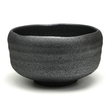 Silver Crystal Matcha Bowl — Authentic Mino Ware Chawan, Made in Japan
