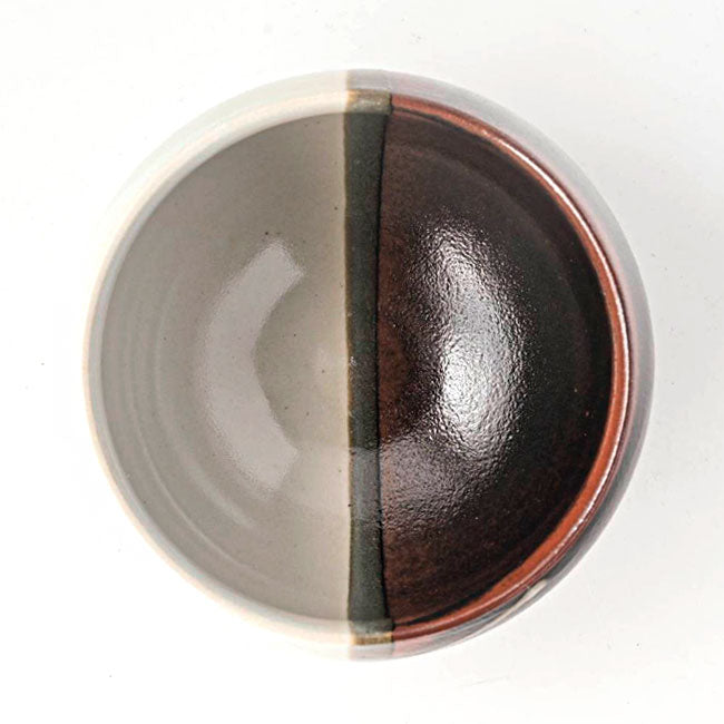 Matcha Bowl White Brushstroke | Mino Ware Chawan Made in Japan