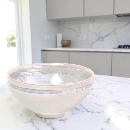 Matcha Bowl Iridescent White | Mino Ware Chawan Made in Japan