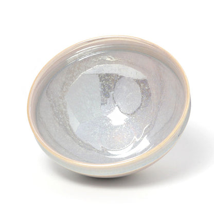 Matcha Bowl Iridescent White | Mino Ware Chawan Made in Japan