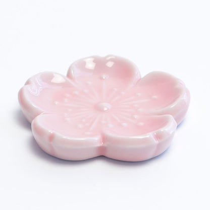 Japanese Chopstick Rest – Sakura Pink | Mino Ware Matcha Scoop Rest Made in Japan