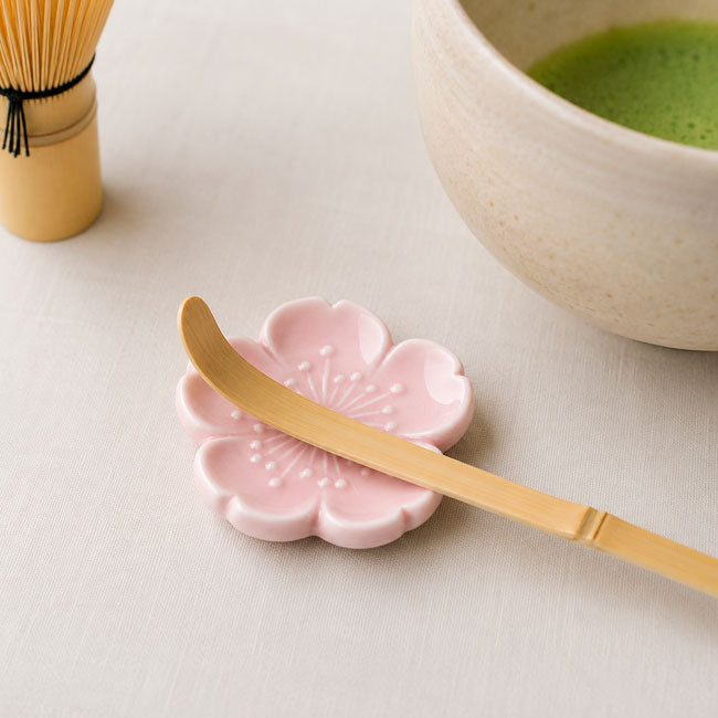 Matcha Scoop Rest Sakura Pink | Mino Ware Made in Japan