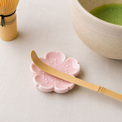 Matcha Scoop Rest Sakura Pink | Mino Ware Made in Japan