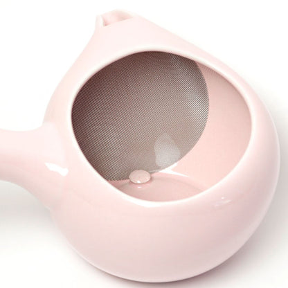 Kyusu Teapot Pink | Mino Ware Fine Mesh Filter Made in Japan