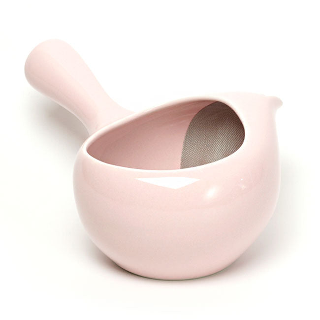 Kyusu Teapot Pink | Mino Ware Fine Mesh Filter Made in Japan