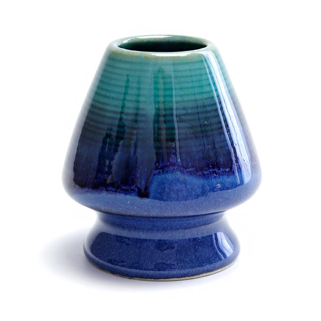 Matcha Whisk Holder (Chasen Holder) Kiln-Transformed Flowing Glaze – Hekikai | Japanese Mino Ware | Made in Japan