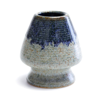 Matcha Whisk Holder (Chasen Holder) Kiln-Transformed Flowing Glaze – Irabo | Japanese Mino Ware | Made in Japan