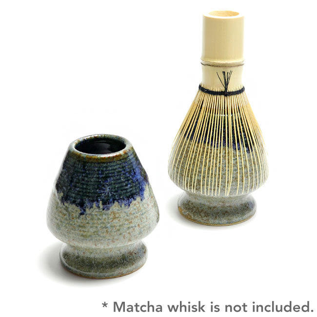Matcha Whisk Holder (Chasen Holder) Kiln-Transformed Flowing Glaze – Irabo | Japanese Mino Ware | Made in Japan