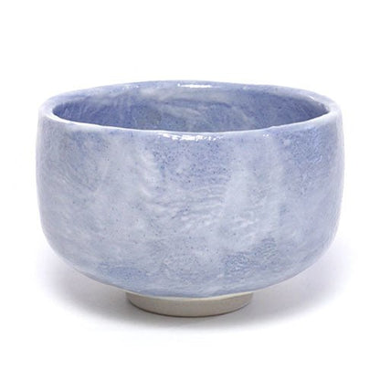 Blue Shino Textured Matcha Bowl – Japanese Mino Ware Ceramic - MatchaJP