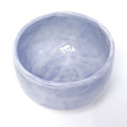 Blue Shino Textured Matcha Bowl – Japanese Mino Ware Ceramic - MatchaJP