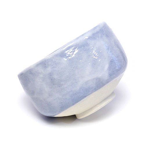 Blue Shino Textured Matcha Bowl – Japanese Mino Ware Ceramic - MatchaJP