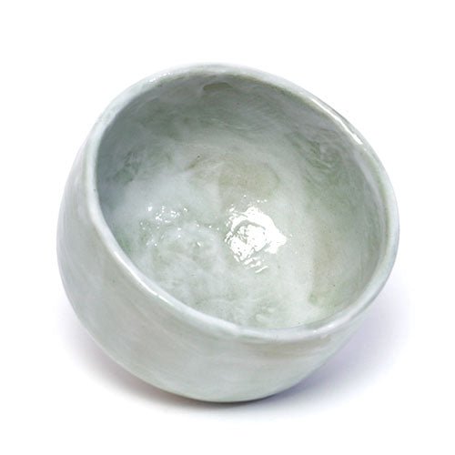 Green Shino Textured Matcha Bowl – Japanese Mino Ware Ceramic - MatchaJP