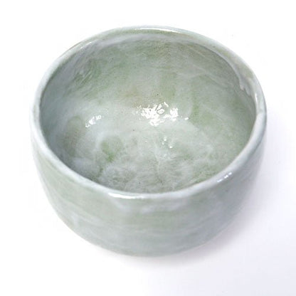 Green Shino Textured Matcha Bowl – Japanese Mino Ware Ceramic - MatchaJP