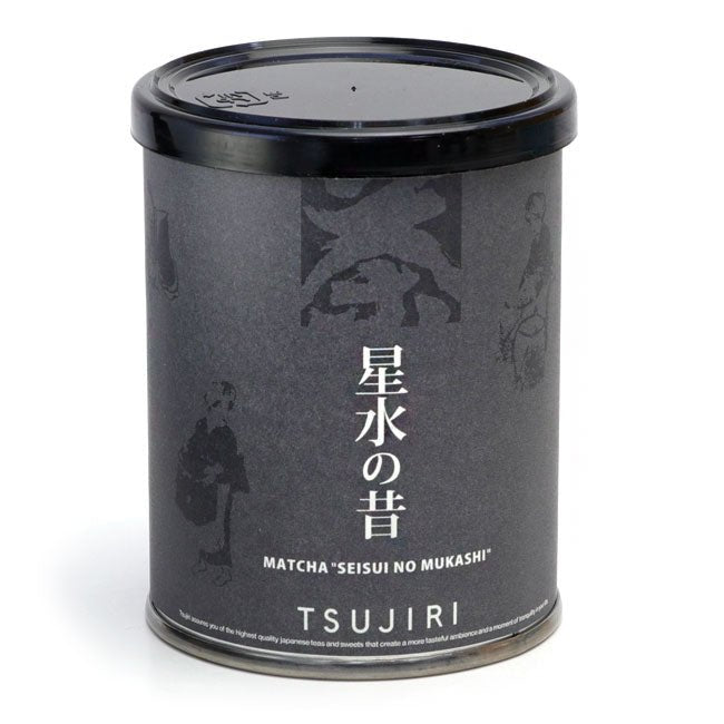 TSUJIRI Matcha green tea FUKUOKA YAME SEISUI - NO - MUKASHI 30g can - MatchaJP