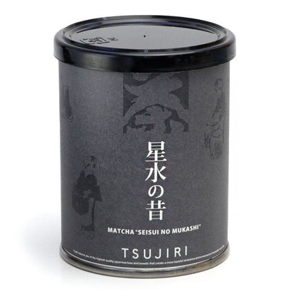 TSUJIRI Matcha green tea FUKUOKA YAME SEISUI - NO - MUKASHI 30g can - MatchaJP