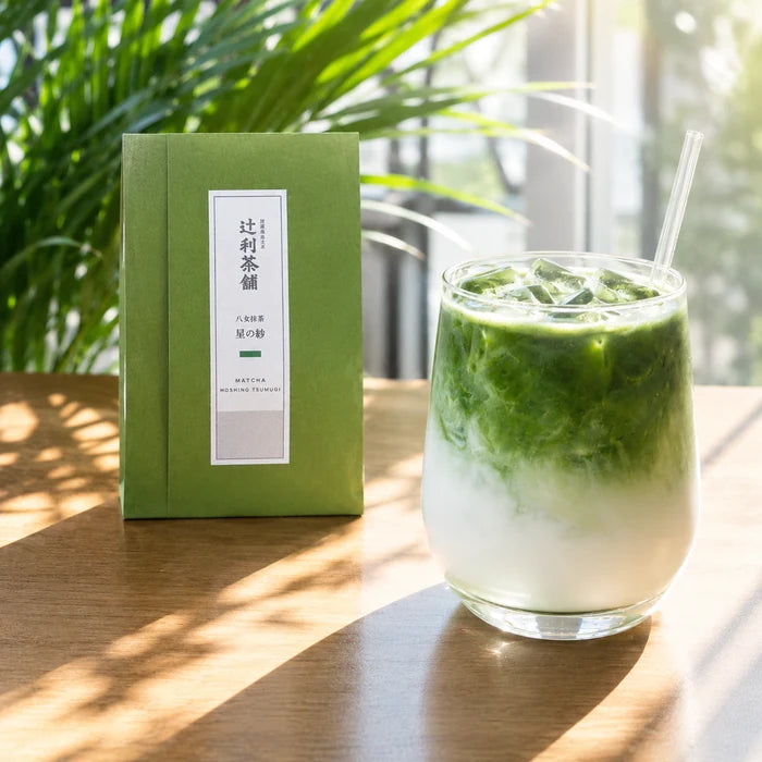 TSUJIRI Japanese Ceremonial Matcha Green Tea Powder FUKUOKA YAME HOSHI-NO-TSUMUGI 30g pack(1.06 oz)