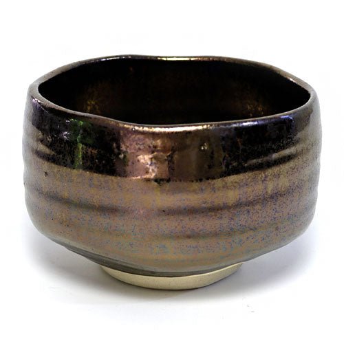 Bronze - Glazed Matcha Bowl (Chawan) – Japanese Mino Ware Ceramic - MatchaJP
