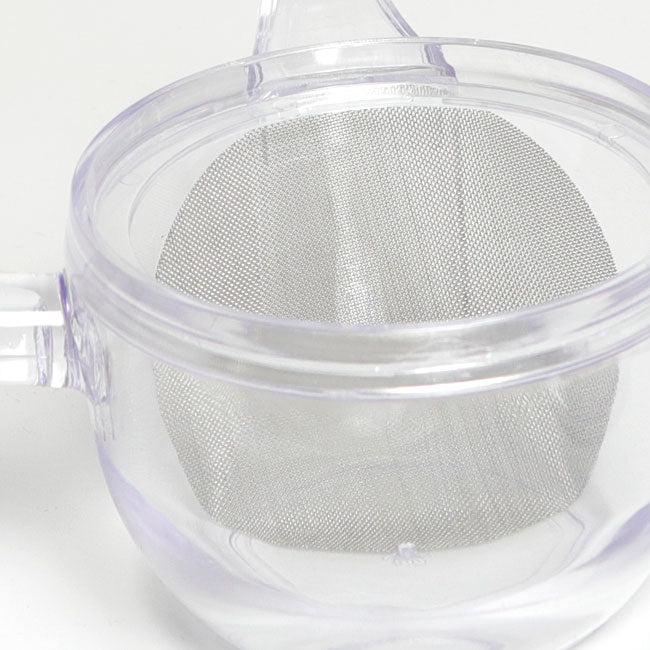 Unbreakable Clear Japanese Kyusu Teapot – Heat Resistant Lightweight Tea Pot with Fine Mesh Filter