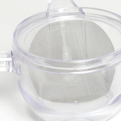 Unbreakable Clear Japanese Kyusu Teapot – Heat Resistant Lightweight Tea Pot with Fine Mesh Filter