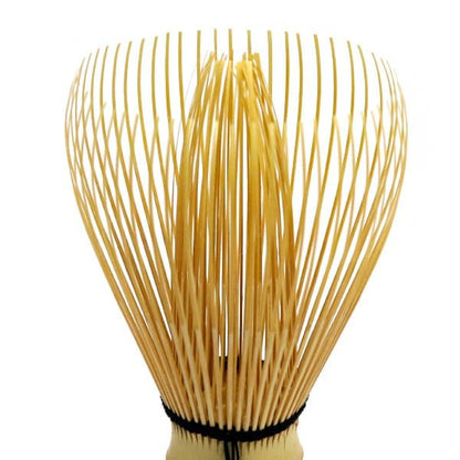 White Bamboo Matcha Whisk Japanese traditional craftsman, Iki Ikeda handmade Chasen made in japan - MatchaJP
