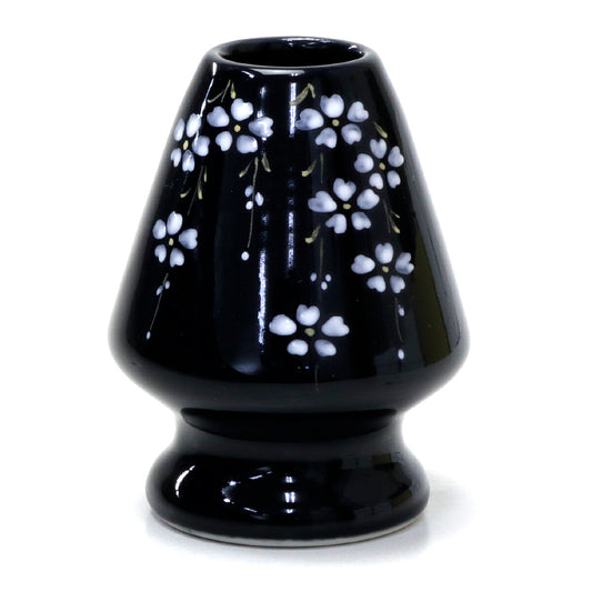 TeaWhisk holder Black cherry blossoms at night KAIHOU YAGI painting