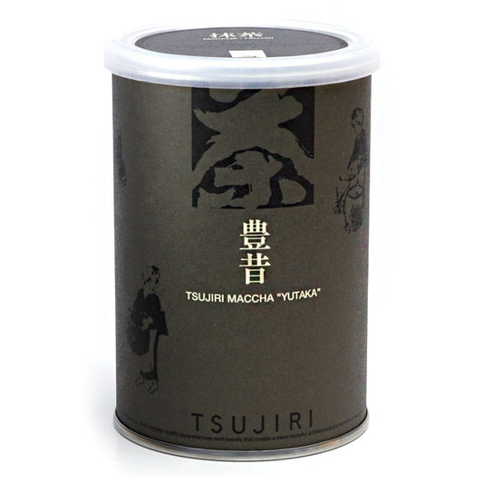 TSUJIRI Matcha green tea KYOTO UJI YUTAKA-MUKASHI 100g can