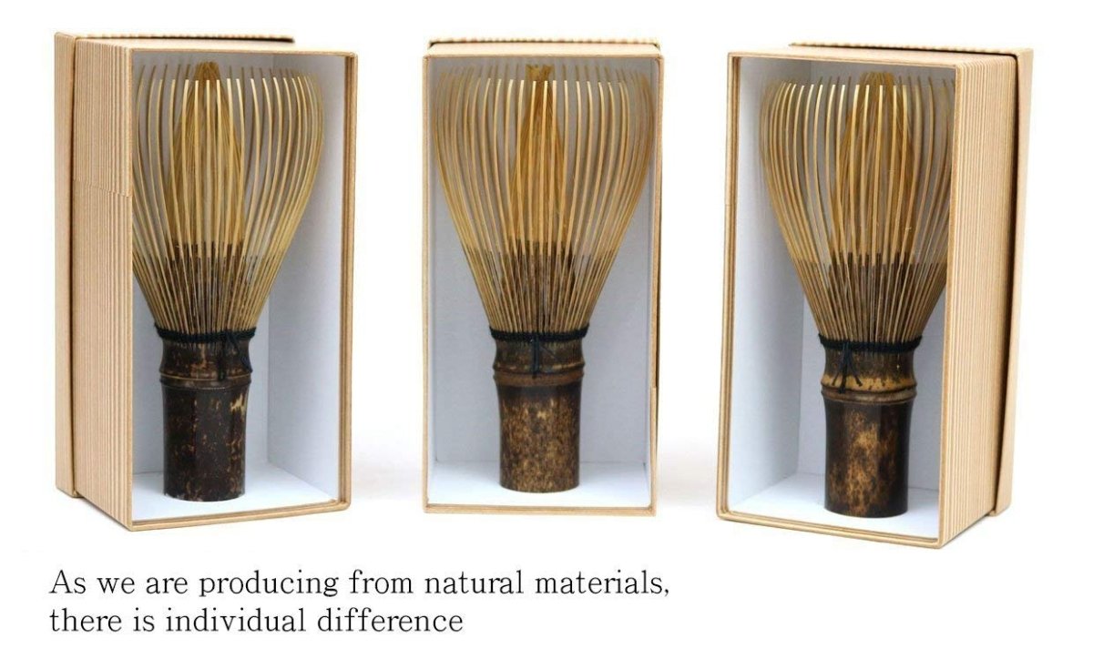 Natural black bamboo chasen by Iki Ikeda