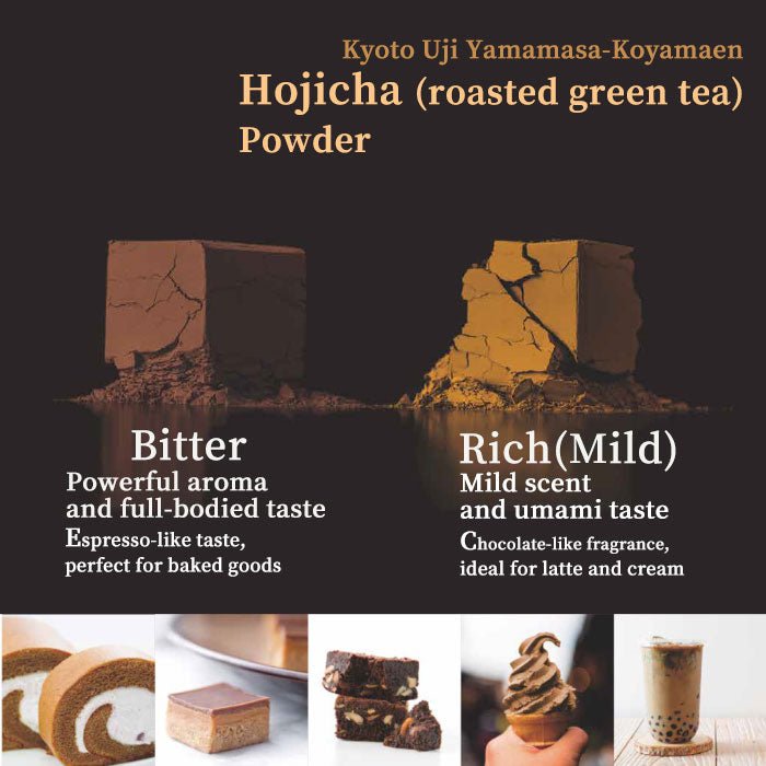 Houjicha roasted green tea powder Bitter or Rich Yamamasa-Koyamaen - MatchaJP
