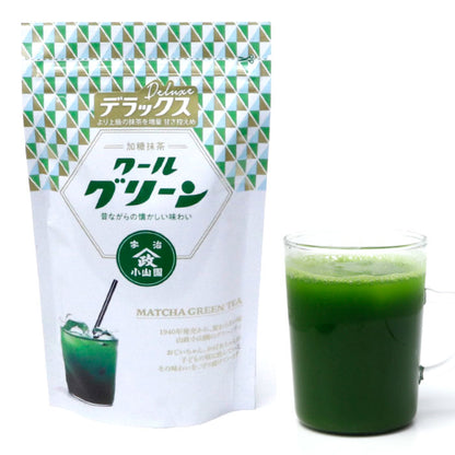 Sweetened matcha powder COOL GREEN DX KOYAMAEN 10 stics of 10 grams