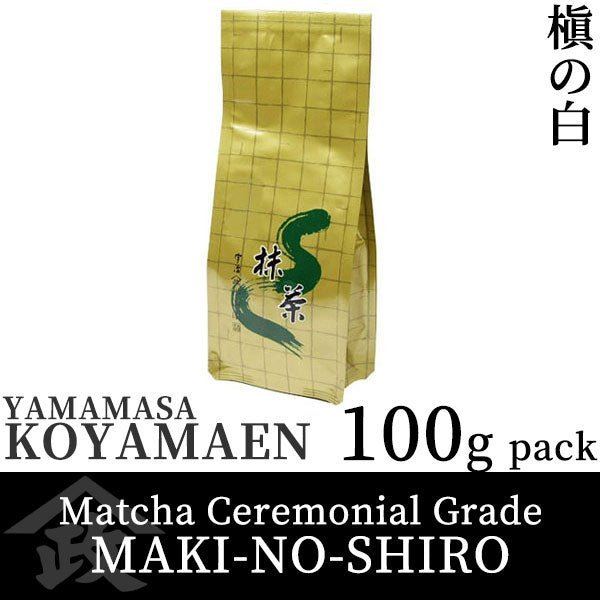 Koyamaen Matcha green tea powder Ceremonial Grade MAKI - NO - SHIRO 100g pack - MatchaJP