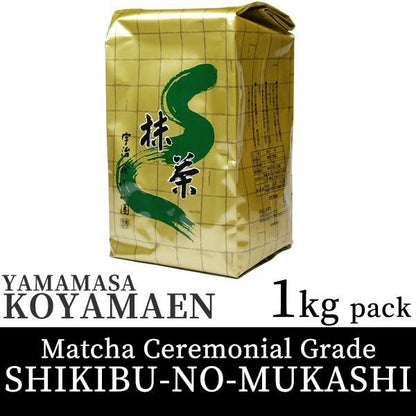 Koyamaen Matcha green tea powder Ceremonial Grade SHIKIBU - NO - MUKASHI 1kg pack - MatchaJP