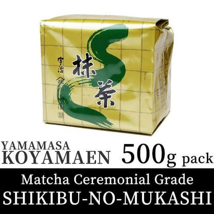 Koyamaen Matcha green tea powder Ceremonial Grade SHIKIBU - NO - MUKASHI 500gram pack - MatchaJP
