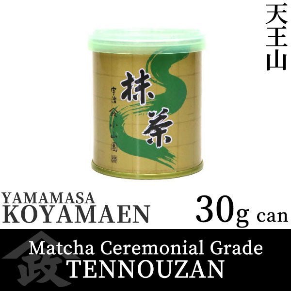 Koyamaen Matcha green tea powder Ceremonial Grade TENNOUZAN 30g can - MatchaJP