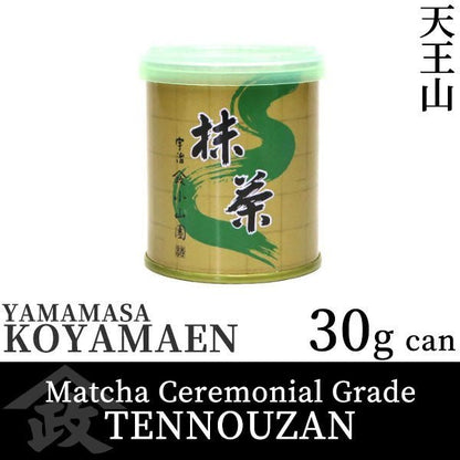 Koyamaen Matcha green tea powder Ceremonial Grade TENNOUZAN 30g can - MatchaJP